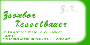 zsombor kesselbauer business card